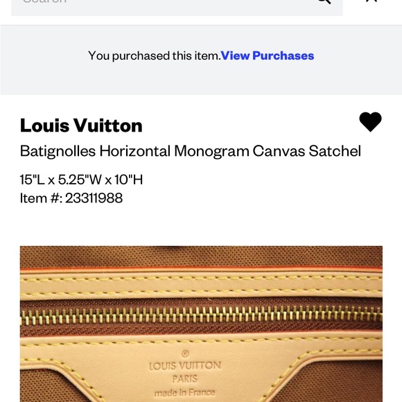 Louis Vuitton Batignolles Horizontal - Picture 7 of 16